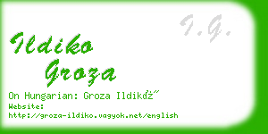 ildiko groza business card